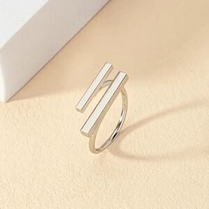 1pc Simple Geometric Design High-end Ring One size